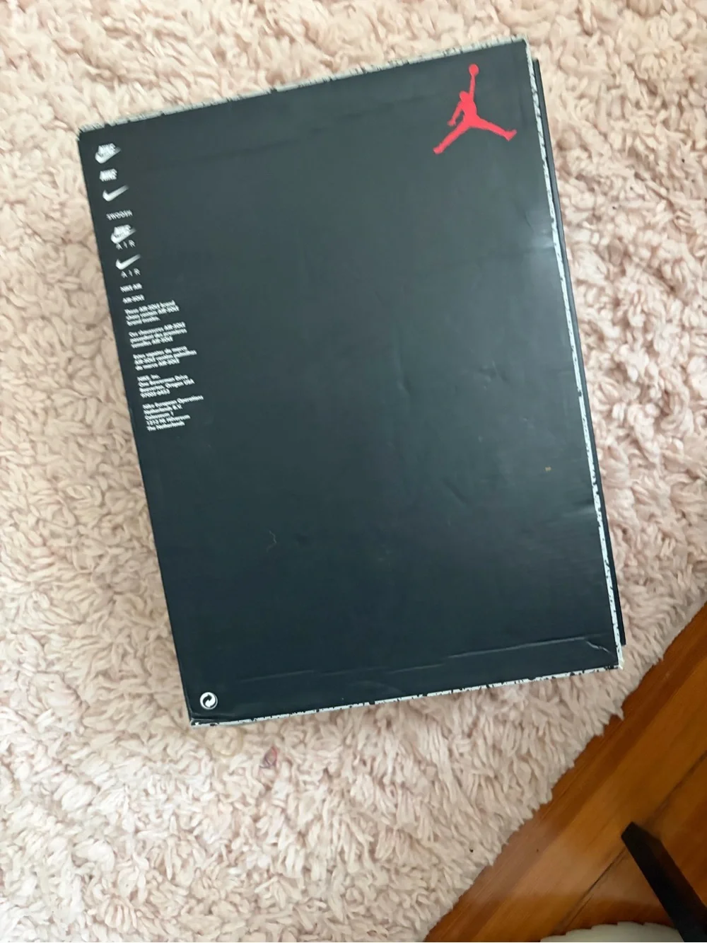 Jordan Black Box with Red Jumpman Logo